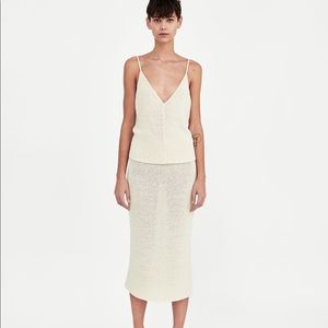 NWT Zara Knit Co-ord Skirt Set